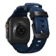 Curea cauciuc NOMAD Rocky Point compatibila cu Apple Watch 4/5/6/7/8/9/10/SE/Ultra1/2 42/44/45/46/49mm Atlantic/Black (Ingredi, NM014827858) by www.silkase.ro