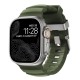 Curea cauciuc NOMAD Rocky Point compatibila cu Apple Watch 4/5/6/7/8/9/10/SE/Ultra1/2 42/44/45/46/49mm Forest/Silver (Nomad, Ingredi) by www.silkase.ro Curea cauciuc NOMAD Rocky Point compatibila cu Apple Watch 4/5/6/7/8/9/10/SE/Ultra1/2 42/44/45/46/49mm Forest/Silver (Ingredi, NM014841858) by www.silkase.ro