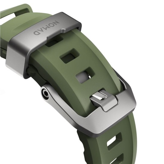 Curea cauciuc NOMAD Rocky Point compatibila cu Apple Watch 4/5/6/7/8/9/10/SE/Ultra1/2 42/44/45/46/49mm Forest/Silver (Nomad, Ingredi) by www.silkase.ro Curea cauciuc NOMAD Rocky Point compatibila cu Apple Watch 4/5/6/7/8/9/10/SE/Ultra1/2 42/44/45/46/49mm Forest/Silver (Ingredi, NM014841858) by www.silkase.ro
