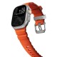 Curea cauciuc NOMAD Rocky Point compatibila cu Apple Watch 4/5/6/7/8/9/10/SE/Ultra1/2 42/44/45/46/49mm Magma/Silver (Nomad, Ingredi) by www.silkase.ro Curea cauciuc NOMAD Rocky Point compatibila cu Apple Watch 4/5/6/7/8/9/10/SE/Ultra1/2 42/44/45/46/49mm Magma/Silver (Ingredi, NM014872858) by www.silkase.ro