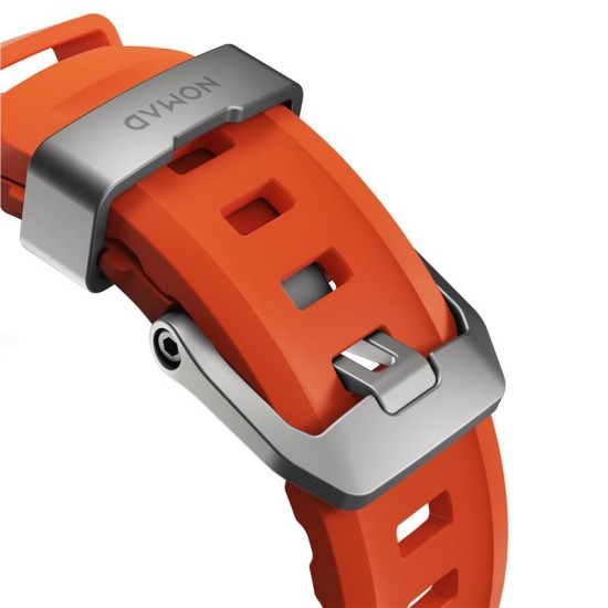 Curea cauciuc NOMAD Rocky Point compatibila cu Apple Watch 4/5/6/7/8/9/10/SE/Ultra1/2 42/44/45/46/49mm Magma/Silver (Nomad, Ingredi) by www.silkase.ro Curea cauciuc NOMAD Rocky Point compatibila cu Apple Watch 4/5/6/7/8/9/10/SE/Ultra1/2 42/44/45/46/49mm Magma/Silver (Ingredi, NM014872858) by www.silkase.ro
