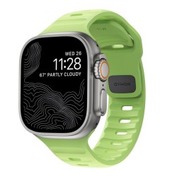 Curea rezistenta la apa NOMAD Sport Strap compatibila cu Apple Watch 4/5/6/7/8/9/SE/Ultra1/2 42/44/45/49mm Glow 2.0