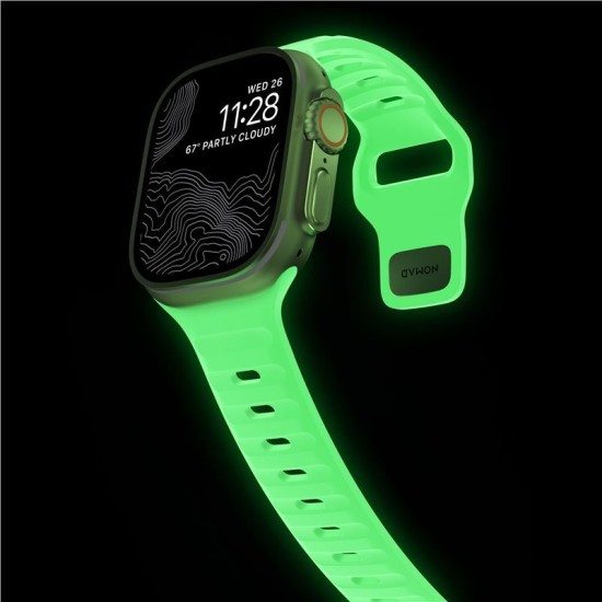 Curea rezistenta la apa NOMAD Sport Strap compatibila cu Apple Watch 4/5/6/7/8/9/SE/Ultra1/2 42/44/45/49mm Glow 2.0 (Nomad, Ingredi) by www.silkase.ro Curea rezistenta la apa NOMAD Sport Strap compatibila cu Apple Watch 4/5/6/7/8/9/SE/Ultra1/2 42/44/45/49mm Glow 2.0 (Ingredi, NM01580085) by www.silkase.ro