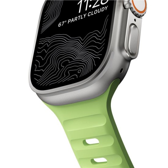 Curea rezistenta la apa NOMAD Sport Strap compatibila cu Apple Watch 4/5/6/7/8/9/SE/Ultra1/2 42/44/45/49mm Glow 2.0 (Nomad, Ingredi) by www.silkase.ro Curea rezistenta la apa NOMAD Sport Strap compatibila cu Apple Watch 4/5/6/7/8/9/SE/Ultra1/2 42/44/45/49mm Glow 2.0 (Ingredi, NM01580085) by www.silkase.ro