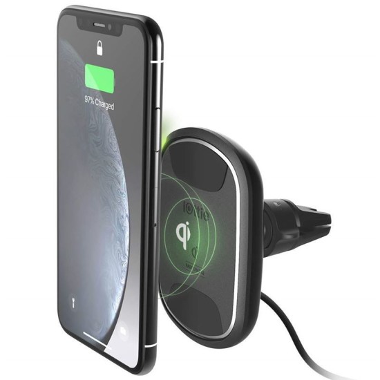 Suport auto, iOttie, iTap Wireless 2, Suport magnetic cu incarcare rapida, Negru (Suport auto, HLCRIO138) by www.silkase.ro
