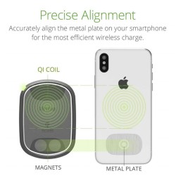 Suport auto, iOttie, iTap Wireless 2, Suport magnetic cu incarcare rapida, Negru