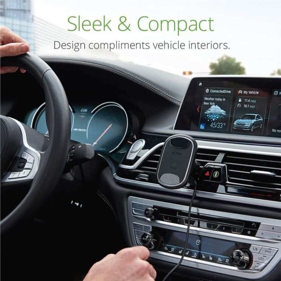 Suport auto, iOttie, iTap Wireless 2, Suport magnetic cu incarcare rapida, Negru (Suport auto, HLCRIO138) by www.silkase.ro