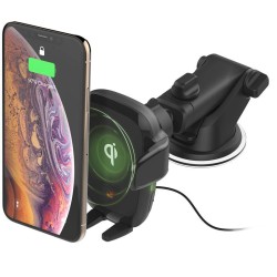 Suport auto cu incarcare wireless iOttie, Universal, Latime 92 mm, Negru