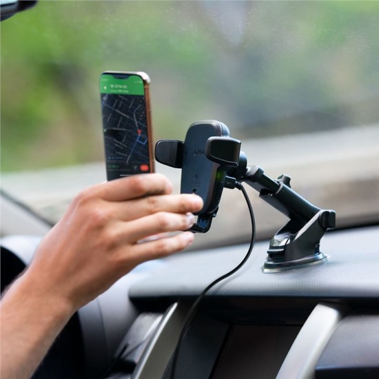 Suport auto cu incarcare wireless iOttie, Universal, Latime 92 mm, Negru (Spigen, Suport auto) by www.silkase.ro Suport auto cu incarcare wireless iOttie, Universal, Latime 92 mm, Negru (Suport auto, HLCRIO161) by www.silkase.ro