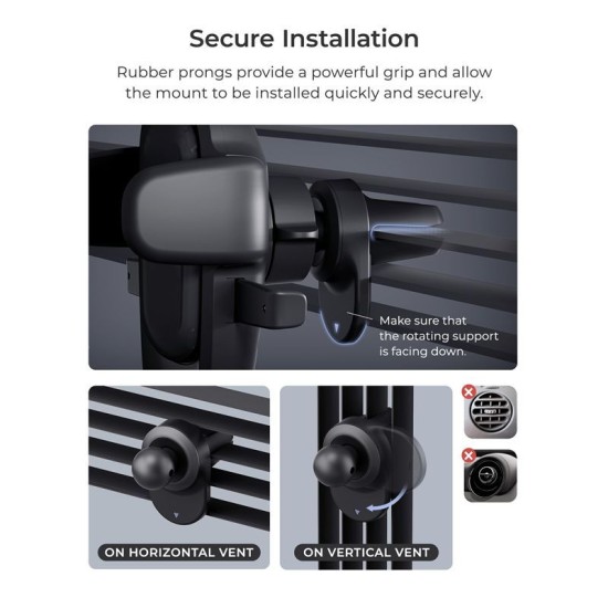 Suport Auto iOttie Easy One Touch 6 cu Fixare pe Grila de Ventilatie (Accesorii auto, EOTNCG103) by www.silkase.ro