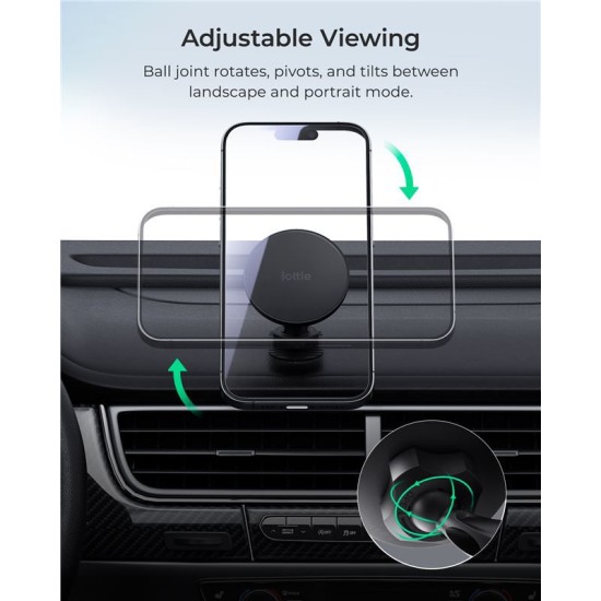 Suport auto universal iOttie iTap 3, Compatibil MagSafe, Flush Mount, Rotire 360 grade, Negru (iOttie, Suport auto) by www.silkase.ro Suport auto universal iOttie iTap 3, Compatibil MagSafe, Flush Mount, Rotire 360 grade, Negru (Suport auto, ITMNCG109) by www.silkase.ro