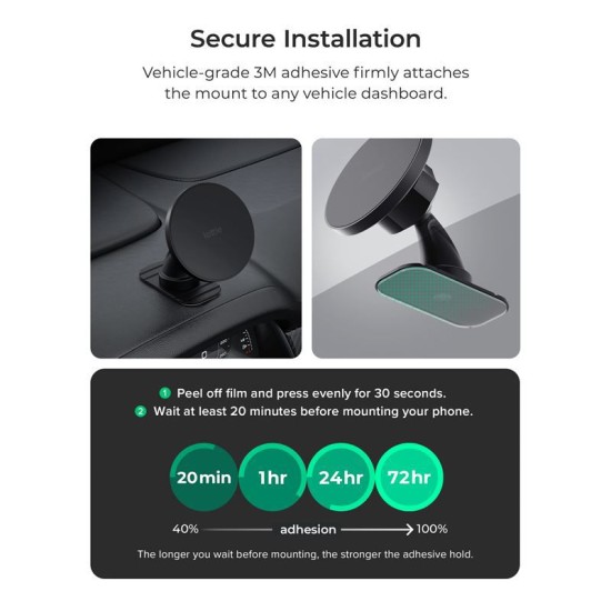 Suport auto universal iOttie iTap 3, Compatibil MagSafe, Flush Mount, Rotire 360 grade, Negru (iOttie, Suport auto) by www.silkase.ro Suport auto universal iOttie iTap 3, Compatibil MagSafe, Flush Mount, Rotire 360 grade, Negru (Suport auto, ITMNCG109) by www.silkase.ro