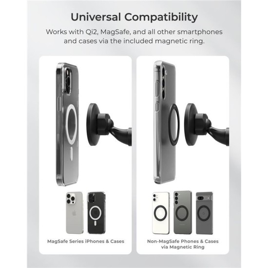 Suport auto universal iOttie iTap 3, Compatibil MagSafe, Flush Mount, Rotire 360 grade, Negru (iOttie, Suport auto) by www.silkase.ro Suport auto universal iOttie iTap 3, Compatibil MagSafe, Flush Mount, Rotire 360 grade, Negru (Suport auto, ITMNCG109) by www.silkase.ro