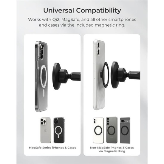 Suport auto universal iOttie iTap 3, Compatibil MagSafe, Air Vent Mount, Negru (UAG, Suport auto) by www.silkase.ro Suport auto universal iOttie iTap 3, Compatibil MagSafe, Air Vent Mount, Negru (Suport auto, ITMNCG108) by www.silkase.ro