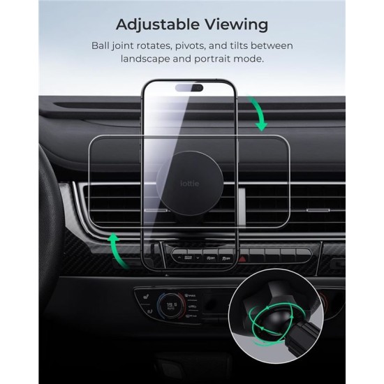 Suport auto universal iOttie iTap 3, Compatibil MagSafe, Air Vent Mount, Negru (UAG, Suport auto) by www.silkase.ro Suport auto universal iOttie iTap 3, Compatibil MagSafe, Air Vent Mount, Negru (Suport auto, ITMNCG108) by www.silkase.ro