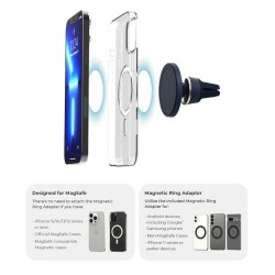 Suport auto universal iOttie Velox, Magnetic MagSafe, Air Vent Mount, Albastru