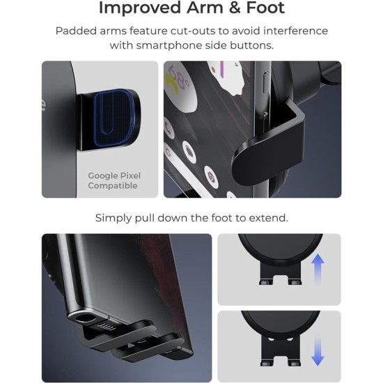 Suport auto universal iOttie Auto Sense 2, Incarcare Wireless 15W, Air Vent Mount, Negru (iOttie, Suport auto) by www.silkase.ro Suport auto universal iOttie Auto Sense 2, Incarcare Wireless 15W, Air Vent Mount, Negru (Suport auto, ATSWCG206) by www.silkase.ro