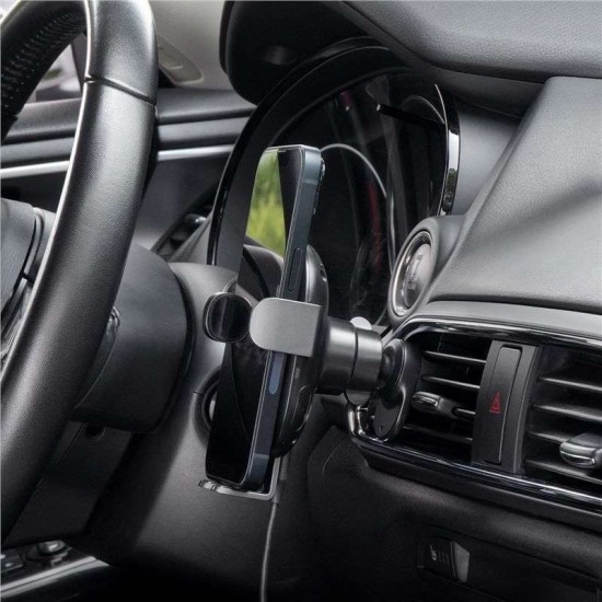 Suport auto universal iOttie Auto Sense 2, Incarcare Wireless 15W, Air Vent Mount, Negru (iOttie, Suport auto) by www.silkase.ro Suport auto universal iOttie Auto Sense 2, Incarcare Wireless 15W, Air Vent Mount, Negru (Suport auto, ATSWCG206) by www.silkase.ro