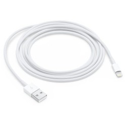Cablu de Date Original Apple Lightning la USB pentru iPhone 5, Alb (OEM Bulk) Cablu de Date Original Apple Lightning la USB pentru iPhone 5, Alb (OEM Bulk)