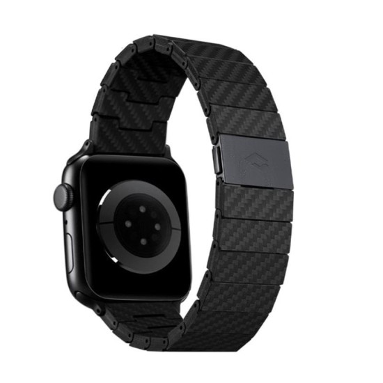 Curea PITAKA Carbon Fiber compatibila cu Apple Watch 4/5/6/7/8/SE/Ultra 42/44/45/49mm Black (PITAKA, Ingredi) by www.silkase.ro Curea PITAKA Carbon Fiber compatibila cu Apple Watch 4/5/6/7/8/SE/Ultra 42/44/45/49mm Black (Ingredi, AWB2307) by www.silkase.ro