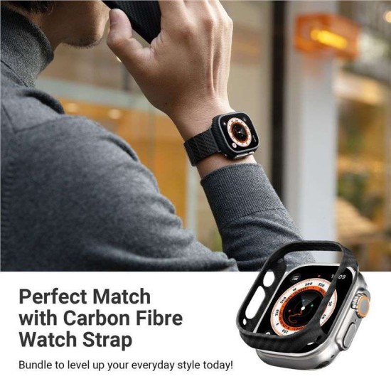 Husa ceas, Pitaka, Air, Pentru Apple Watch ULTRA 49mm, Negru (PITAKA, Ingredi) by www.silkase.ro Husa ceas, Pitaka, Air, Pentru Apple Watch ULTRA 49mm, Negru (Ingredi, KW3001A) by www.silkase.ro