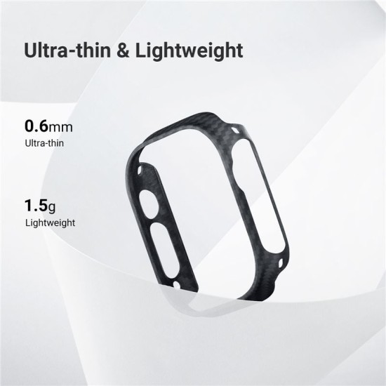 Husa ceas, Pitaka, Air, Pentru Apple Watch ULTRA 49mm, Negru (PITAKA, Ingredi) by www.silkase.ro Husa ceas, Pitaka, Air, Pentru Apple Watch ULTRA 49mm, Negru (Ingredi, KW3001A) by www.silkase.ro