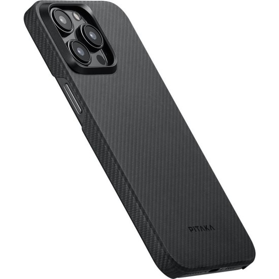 Husa de protectie Pitaka MagEZ 4 Aramida 600D pentru iPhone 15 Pro, Negru/Gri (PITAKA, iPhone 15 Pro) by www.silkase.ro Husa de protectie Pitaka MagEZ 4 Aramida 600D pentru iPhone 15 Pro, Negru/Gri (iPhone 15 Pro, KI1501PA) by www.silkase.ro