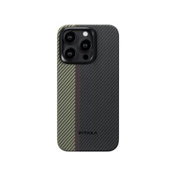 Husa de protectie Pitaka MagEZ 4, Aramida 600D, pentru iPhone 15 Pro, compatibila MagSafe, Overture