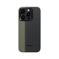 Husa de protectie Pitaka MagEZ 4, Aramida 600D, pentru iPhone 15 Pro Max, compatibila MagSafe, Overture