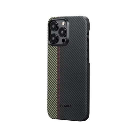 Husa de protectie Pitaka MagEZ 4, Aramida 600D, pentru iPhone 15 Pro Max, compatibila MagSafe, Overture (iPhone 15 Pro Max, FO1501PM) by www.silkase.ro