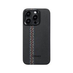 Husa de protectie Pitaka MagEZ 4, Aramida 600D, pentru iPhone 15 Pro Max, MagSafe, Rhapsody
