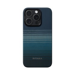 Husa de protectie Pitaka MagEZ Case 5, 1500D, pentru iPhone 15 Pro, compatibila MagSafe, Moonrise