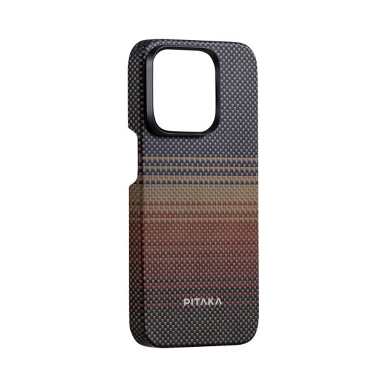 Husa de protectie Pitaka MagEZ Case 5, 1500D, pentru iPhone 15 Pro, compatibila MagSafe, Sunset (PITAKA, iPhone 15 Pro) by www.silkase.ro Husa de protectie Pitaka MagEZ Case 5, 1500D, pentru iPhone 15 Pro, compatibila MagSafe, Sunset (iPhone 15 Pro, KI1501SU) by www.silkase.ro