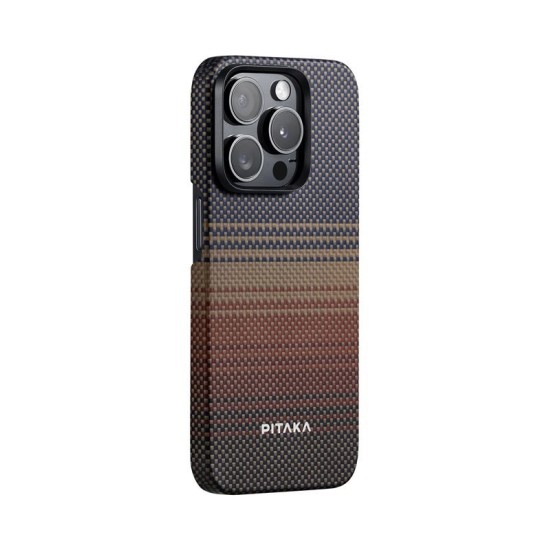 Husa de protectie Pitaka MagEZ Case 5, 1500D, pentru iPhone 15 Pro, compatibila MagSafe, Sunset (PITAKA, iPhone 15 Pro) by www.silkase.ro Husa de protectie Pitaka MagEZ Case 5, 1500D, pentru iPhone 15 Pro, compatibila MagSafe, Sunset (iPhone 15 Pro, KI1501SU) by www.silkase.ro