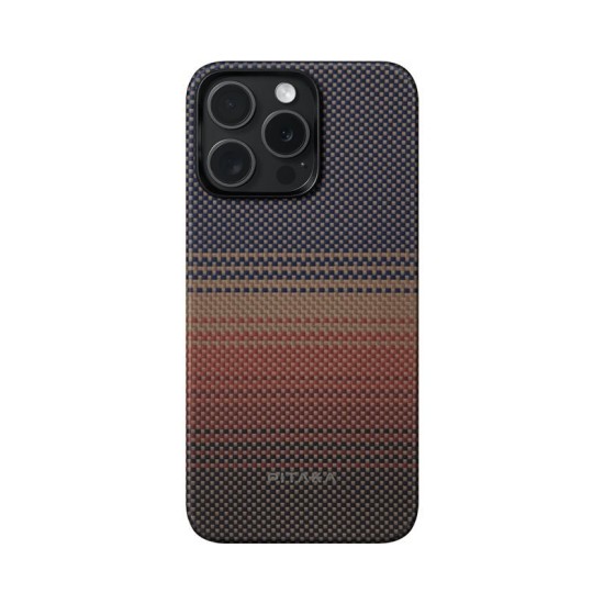 Husa de protectie Pitaka MagEZ Case 5, 1500D, pentru iPhone 15 Pro Max, compatibila MagSafe, Sunset (iPhone 15 Pro Max, KI1501SUM) by www.silkase.ro
