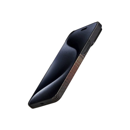 Husa de protectie Pitaka MagEZ Case 5, 1500D, pentru iPhone 15 Pro Max, compatibila MagSafe, Sunset (iPhone 15 Pro Max, KI1501SUM) by www.silkase.ro
