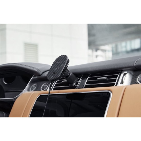 Suport auto PITAKA MagEZ Car Mount Pro 2 Qi2, Air Vent Mount, Compatibil MagSafe, Incarcare Wireless 15W, Negru (PITAKA, Suport auto) by www.silkase.ro Suport auto PITAKA MagEZ Car Mount Pro 2 Qi2, Air Vent Mount, Compatibil MagSafe, Incarcare Wireless 15W, Negru (Suport auto, CM2402N) by www.silkase.ro