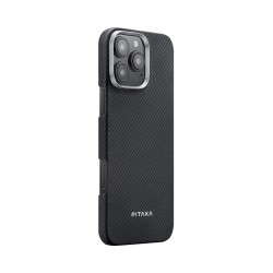 Husa de protectie Pitaka Ultra-Slim Aramida Magsafe pentru iPhone 16 Pro Black / Grey Husa de protectie Pitaka Ultra-Slim Aramida Magsafe pentru iPhone 16 Pro Black / Grey