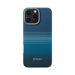 Husa de protectie Pitaka Tactile Woven Aramida Magsafe pentru iPhone 16 Pro Moonrise