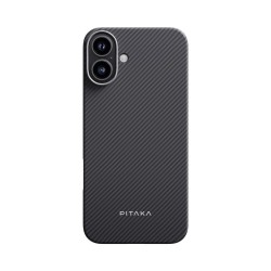 Husa PITAKA Ultra Slim Twill compatibila cu iPhone 16 Plus Black/Grey Husa PITAKA Ultra Slim Twill compatibila cu iPhone 16 Plus Black/Grey