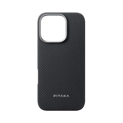 Husa de protectie Pitaka Ultra-Slim Aramida Magsafe pentru iPhone 16 Pro Max Black / Grey