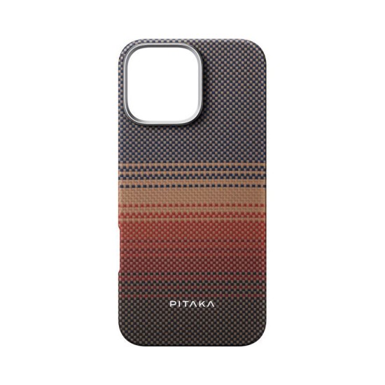 Husa de protectie Pitaka Tactile Woven Aramida Magsafe pentru iPhone 16 Pro Max Sunset (iPhone 16 Pro Max, KI1601SUM) by www.silkase.ro