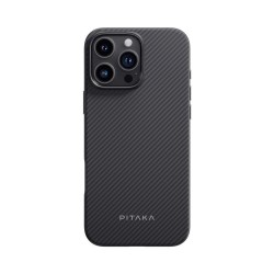 Husa de protectie Pitaka Military-Grade Aramida Magsafe pentru iPhone 16 Pro Black / Grey