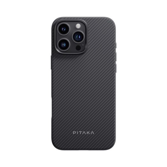 Husa de protectie Pitaka Military-Grade Aramida Magsafe pentru iPhone 16 Pro Black / Grey (PITAKA, iPhone 15 Pro) by www.silkase.ro Husa de protectie Pitaka Military-Grade Aramida Magsafe pentru iPhone 16 Pro Black / Grey (iPhone 15 Pro, KI1601PPA) by www.silkase.ro