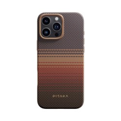 Husa de protectie Pitaka Military-Grade Aramida Magsafe pentru iPhone 16 Pro Sunset