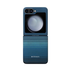 Husa de protectie Pitaka MagEZ 5 600D, Moonrise Ultra Slim Samsung Galaxy Z Flip 6, Albastru