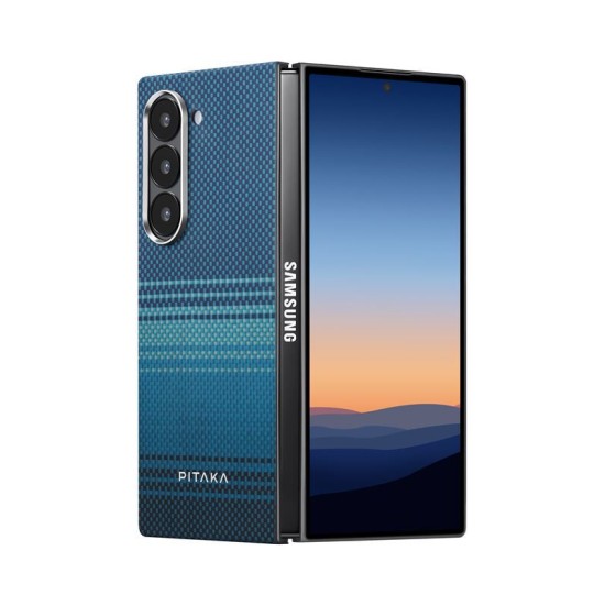 Husa de protectie Pitaka MagEZ 5 600D, Moonrise Ultra Slim Samsung Galaxy Z Fold 6, Albastru (PITAKA, Z Flip 6) by www.silkase.ro Husa de protectie Pitaka MagEZ 5 600D, Moonrise Ultra Slim Samsung Galaxy Z Fold 6, Albastru (Z Flip 6, FMFold6) by www.silkase.ro