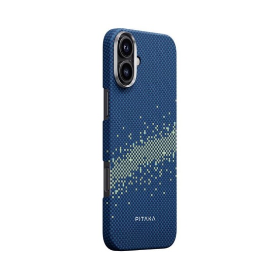 Husa de protectie Pitaka Tactile Woven Aramida Magsafe pentru iPhone 16 StarPeak Milky Way Galaxy (iPhone 16, KI1601MYG) by www.silkase.ro