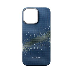 Husa de protectie Pitaka Tactile Woven Aramida Magsafe pentru iPhone 16 Pro Max StarPeak Milky Way Galaxy