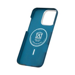 Husa de protectie Pitaka MagEZ 5 pentru iPhone 16 Pro Aries Tactile Woven, Fosforescenta